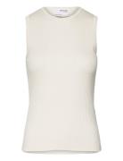 Slflydia Sl O-Neck Knit Top Noos Tops T-shirts & Tops Sleeveless Grey ...