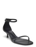 Strappy Heeled Sandals Sandal Med Klack Black Mango