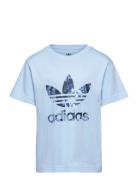 Trefoil Inf Tee Tops T-shirts Short-sleeved Blue Adidas Originals