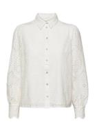Yasholi Ls Shirt S. Noos Tops Blouses Long-sleeved White YAS