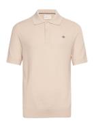 GANT Structured Cotton Ss Polo Beige