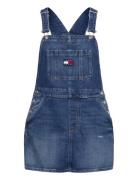 Dungaree Denim Dress Ch6138 Kort Klänning Blue Tommy Jeans