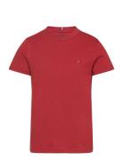 Essential Cotton Reg Tee S/S Tops T-shirts Short-sleeved Red Tommy Hil...