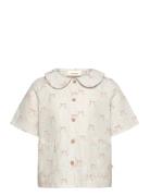 Lil'Atelier Nmfkendra Ss Loose Shirt Lil Beige