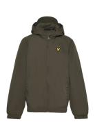 Zip Through Hooded Jacket Tunnjacka Skaljacka Khaki Green Lyle & Scott