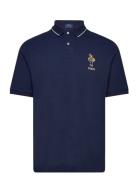 Polo Ralph Lauren Classic Fit Polo Bear Mesh Polo Shirt Marinblå