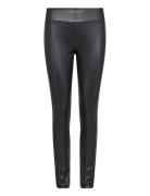 Sc-Haida Bottoms Trousers Leather Leggings-Byxor Black Soyaconcept