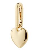 Pilgrim Charm Recycled Heart Pendant Guld