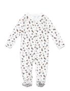 Polo Bear Cotton Footed Coverall Långärmad Bodysuit White Ralph Lauren...