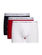 3P Trunk Print Boxerkalsonger White Tommy Hilfiger