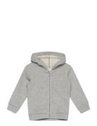 Jacket W/Hood L/S Tops Sweat-shirts & Hoodies Hoodies Grey United Colo...