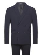 Plain Db Mens Suit Kostym Navy Lindbergh