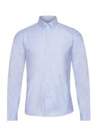 Oxford Superflex Shirt L/S Tops Shirts Business Blue Lindbergh