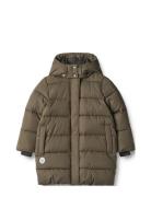 Puffer Coat Yrsa Fodrad Jacka Khaki Green Wheat