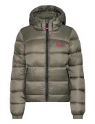 Superdry Sport Sports Puffer Bomber Jacket Grön