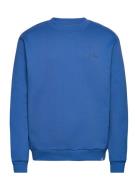 Crew Sweatshirt Tops Sweat-shirts & Hoodies Hoodies Blue Les Deux