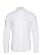 Slim Classic Poplin Shirt Tops Shirts Casual White GANT