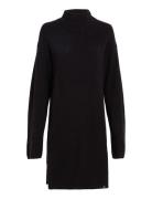 Chunky Loose Sweater Dress Kort Klänning Black Calvin Klein Jeans