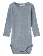 Name It Nbmwang Wool Needle Ls Body Solid Noos Blå