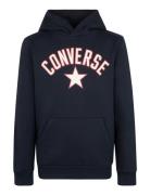 Converse Arch Fleece Pullover Tops Sweat-shirts & Hoodies Hoodies Blac...