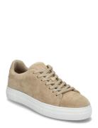 Slhdavid Chunky Suede Sneaker Noos Låga Sneakers Beige Selected Homme