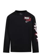 Nike Nike Dri-Fit Swoosh Scribble Longsleeve Tee Svart