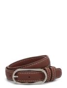 Becksöndergaard Glossy Nola Leather Belt Brun