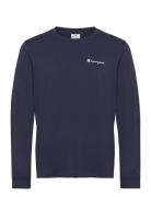 Champion Crewneck Long Sleeve T-Shirt Marinblå