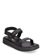 Emma Strap Sandal-Wb Platta Sandaler Black HUGO