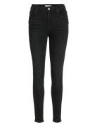 Vila Visarah Wu01 Rw Skinny Jeans - Noos Svart