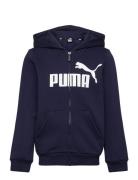 PUMA Ess Big Logo Fz Hoodie Fl B Marinblå