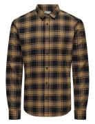 Onsgudmund Ls Checked Shirt Noos Tops Shirts Casual Brown ONLY & SONS