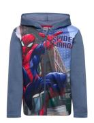 Sweats Tops Sweat-shirts & Hoodies Hoodies Blue Spider-man