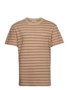 Anerkjendt Akkikki S/S Stripe Tee - Gots Beige