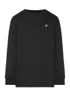 Plain Ls T-Shirt Tops Sweat-shirts & Hoodies Sweat-shirts Black Lyle &...