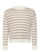 Nkfviranja Ls Loose Knit Tops Knitwear Pullovers Beige Name It