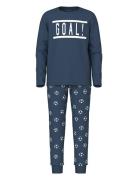 Name It Nkmnightset Dark Denim Football Noos Marinblå