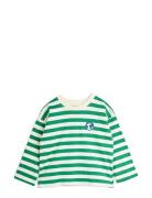 Mini Rodini Stripe Yd Ls Tee Grön