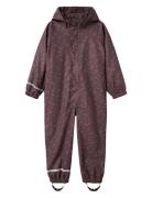 Name It Nmfdry10 Rain Suit W Fleece Fo Lila