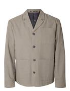 Selected Homme Slh-Smith Seersucker Hybrid Blz Beige