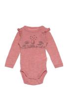 CeLaVi Body Ls - Solid W.print Rosa