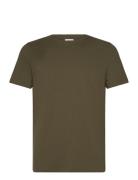 Lindbergh Mouliné O-Neck Tee S/S Grön