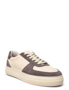 Slhharald Mix Sneaker Låga Sneakers Beige Selected Homme