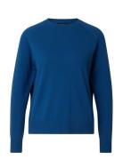 Lexington Clothing Freya Cotton/Cashmere Sweater Blå