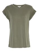 MSCH Copenhagen Mschbirdia Lynette Tee Khaki Green