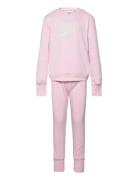 Ee-Fleece/Terry Set Sets Tracksuits Pink Nike