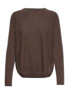 Davida Cashmere Curved Sweater Brun