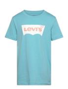 Levi's® Graphic Tee Shirt Tops T-shirts Short-sleeved Blue Levi's