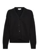 Davida Cashmere V-Neck Wide Cardigan Svart