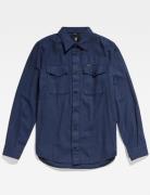 G-Star RAW Marine Slim Shirt L\S Marinblå